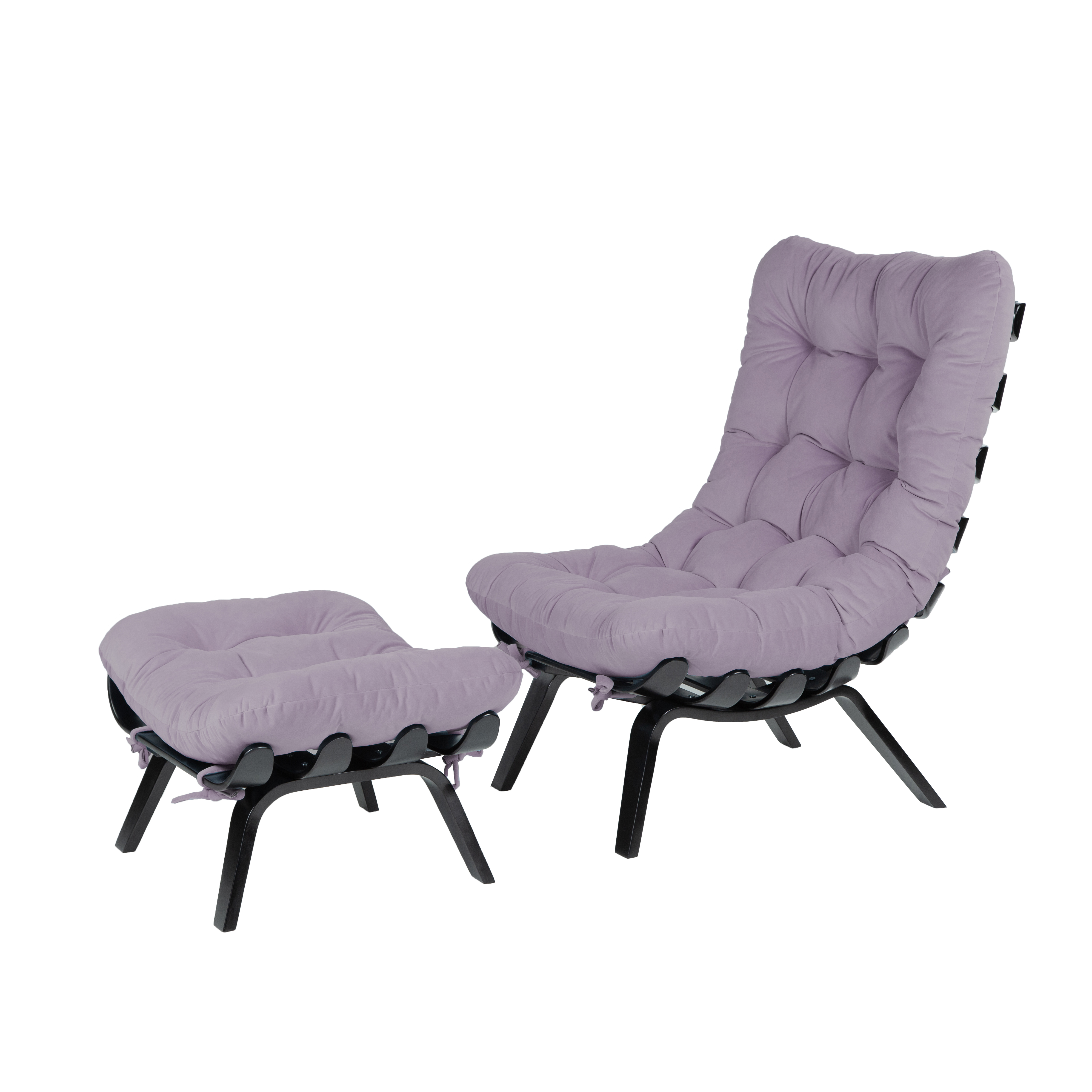 кресло Ессей 2  фреш 16 лавандовый каркас  Венге структура