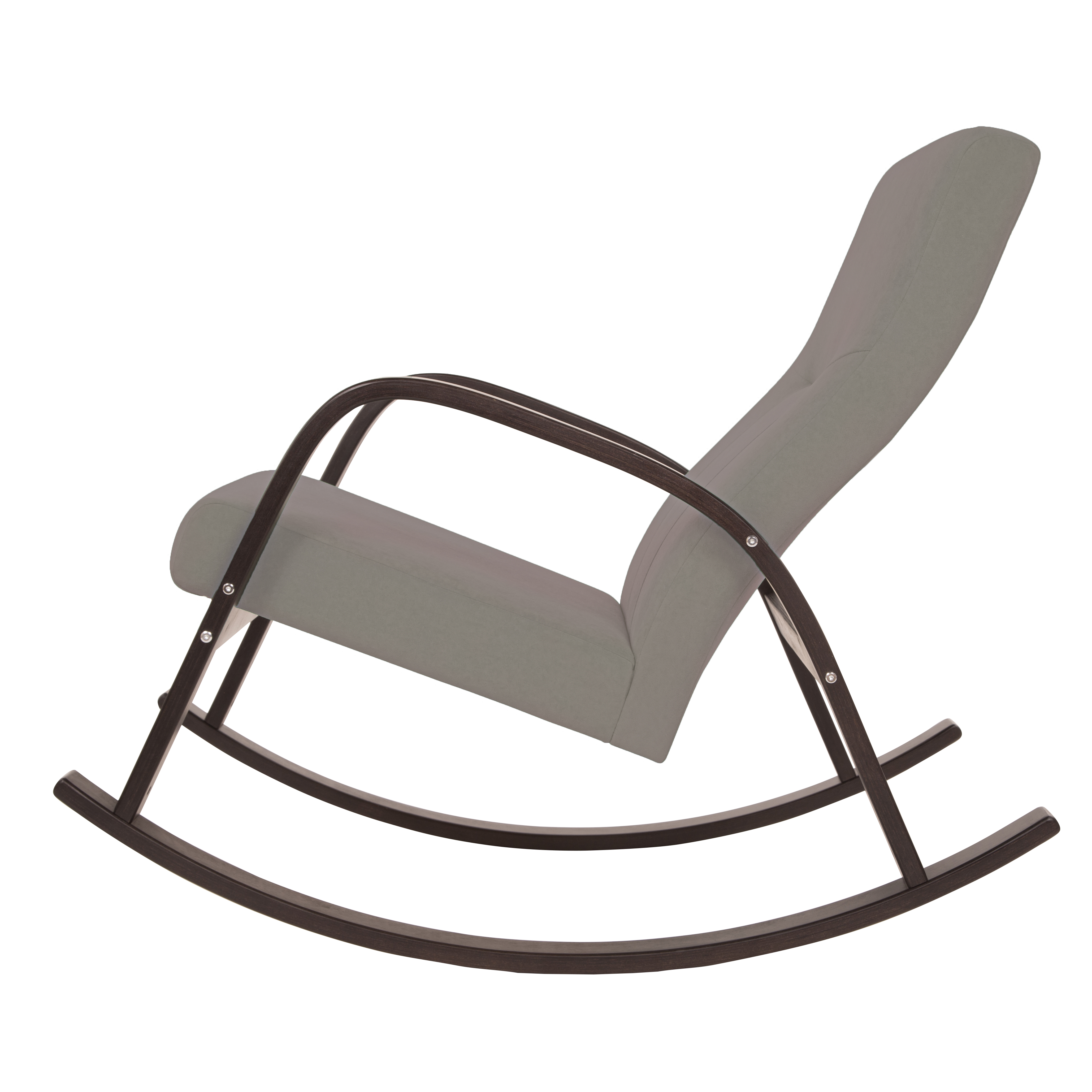 кресло-качалка Ирса  фреш 04 бежевый каркас  Орех