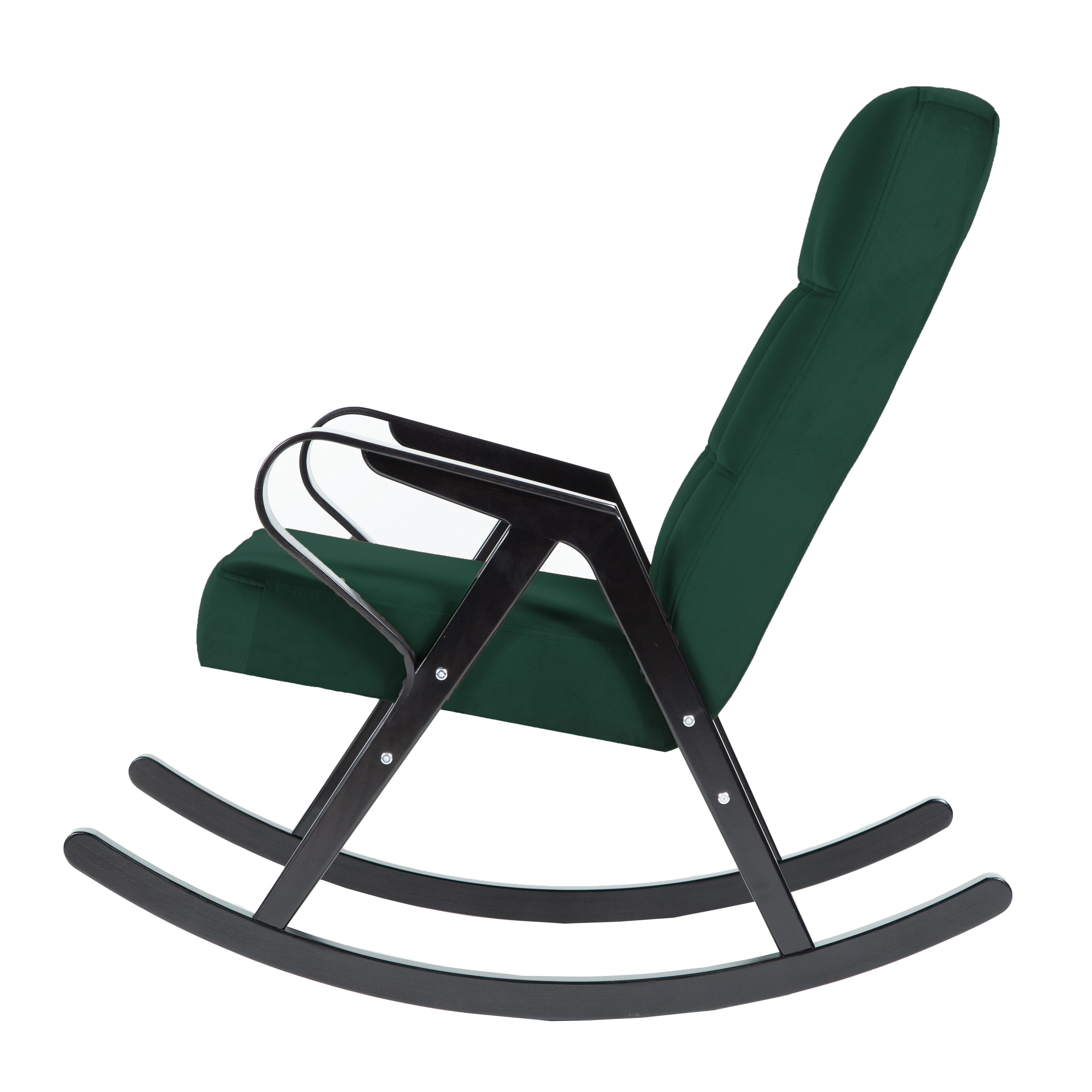 Кресло-качалка  Форетта   Фреш 25 зелёный каркас  Чёрный  