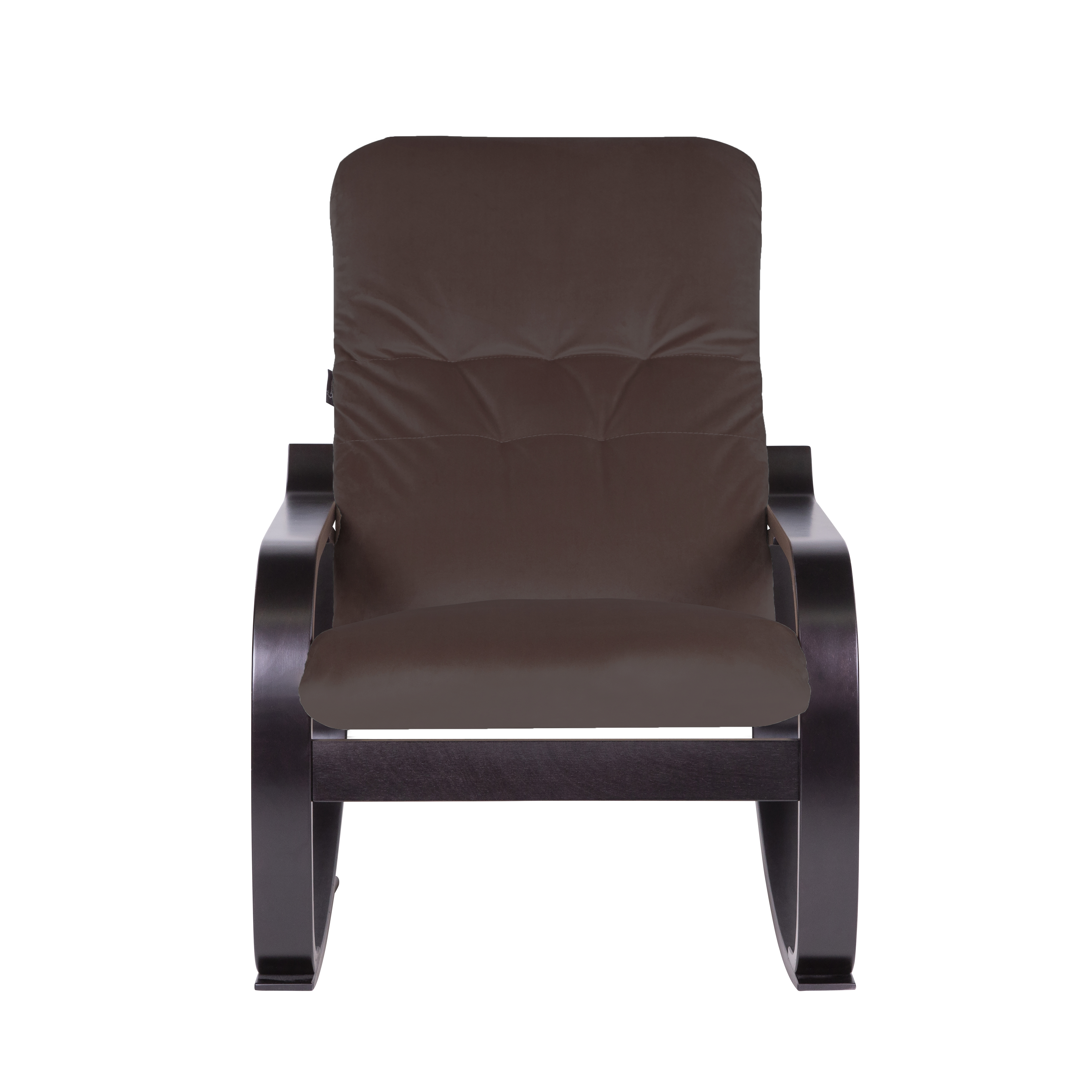 кресло-качалка Сайма  фреш 05 коричневый каркас  Орех