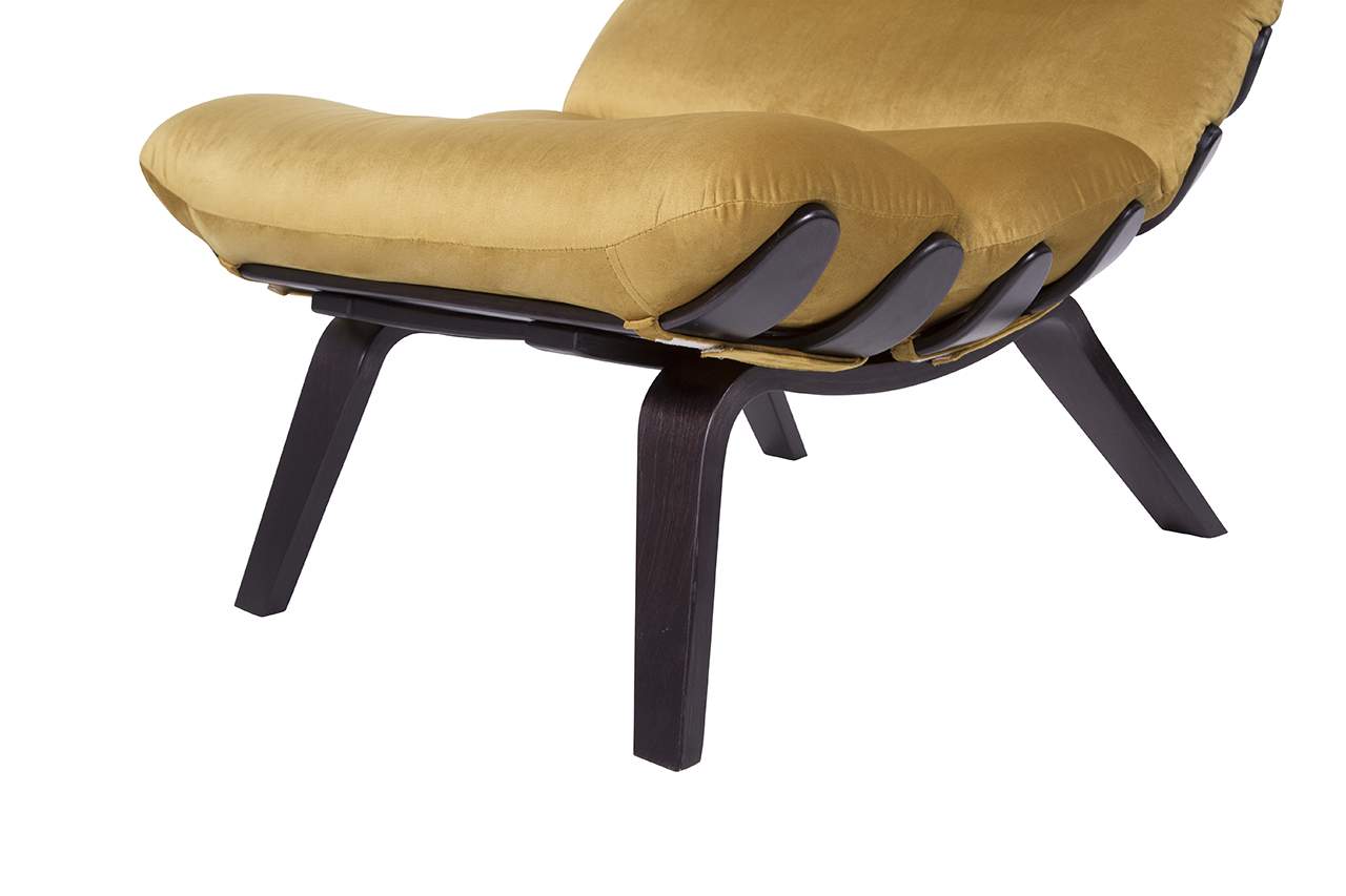 кресло Ессей  Охра каркас  Орех