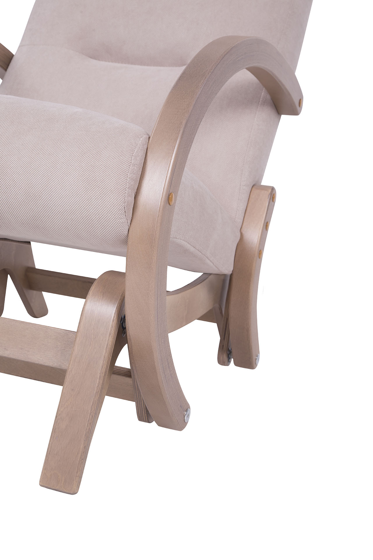 кресло-качалка глайдер Мэтисон  Слоновая кость каркас  Шимо