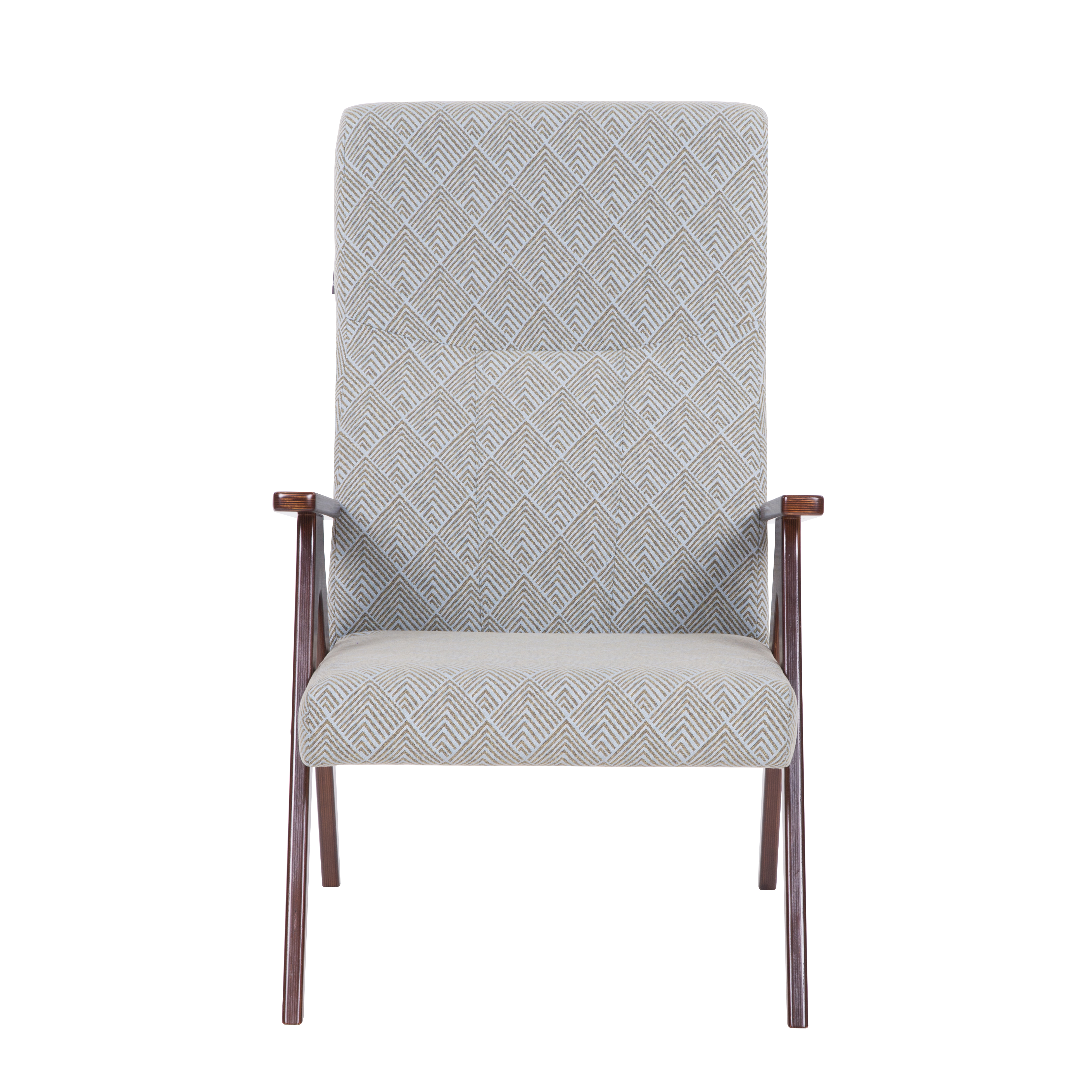 кресло Оскар Капучино каркас Вишня