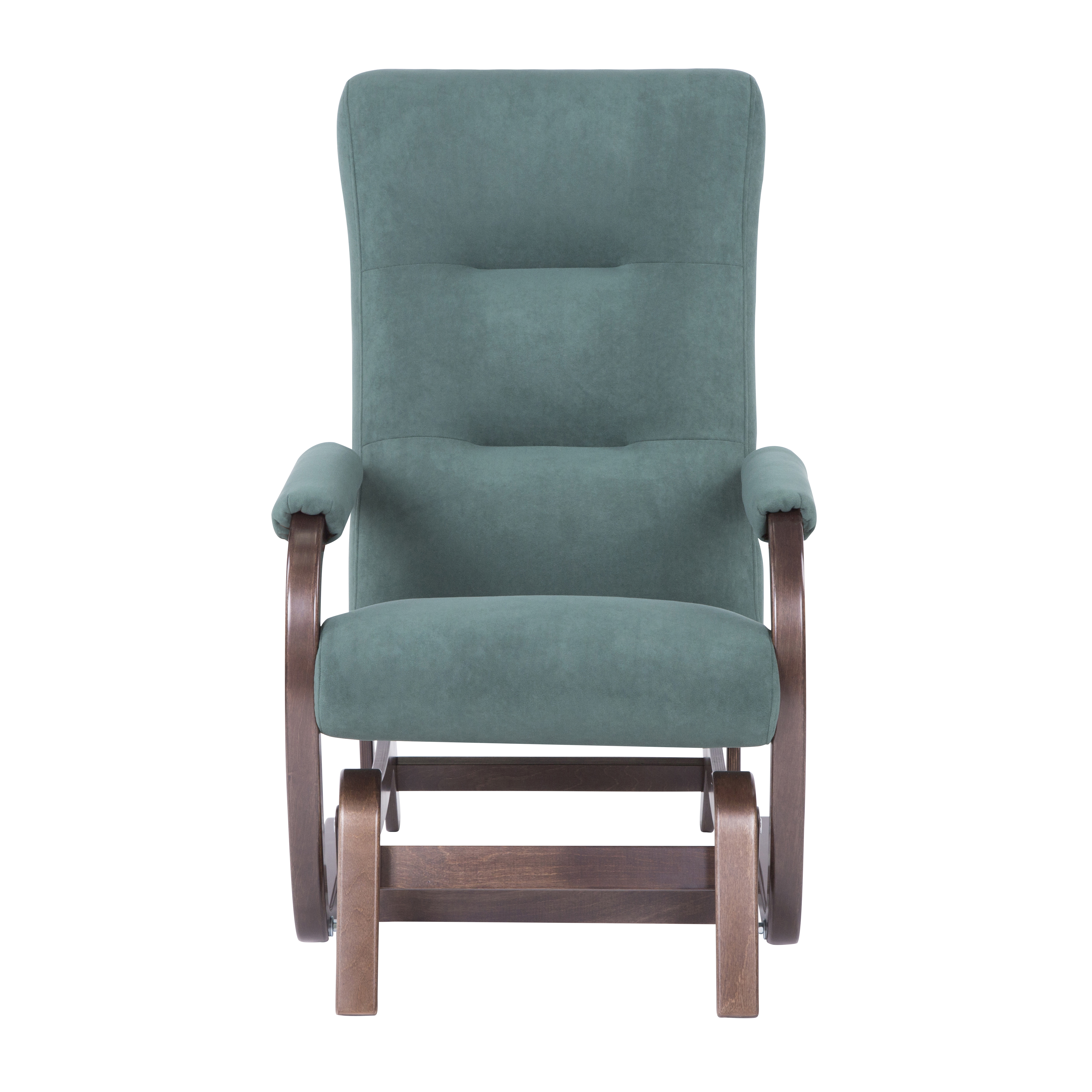 кресло-качалка глайдер Мэтисон 2  Малахит каркас  Орех