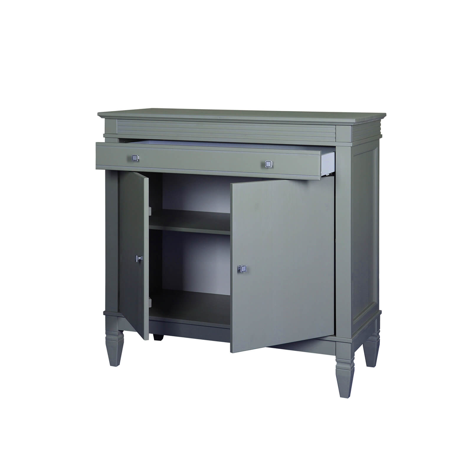 Комод с ящиком серый сосна Ольса 221