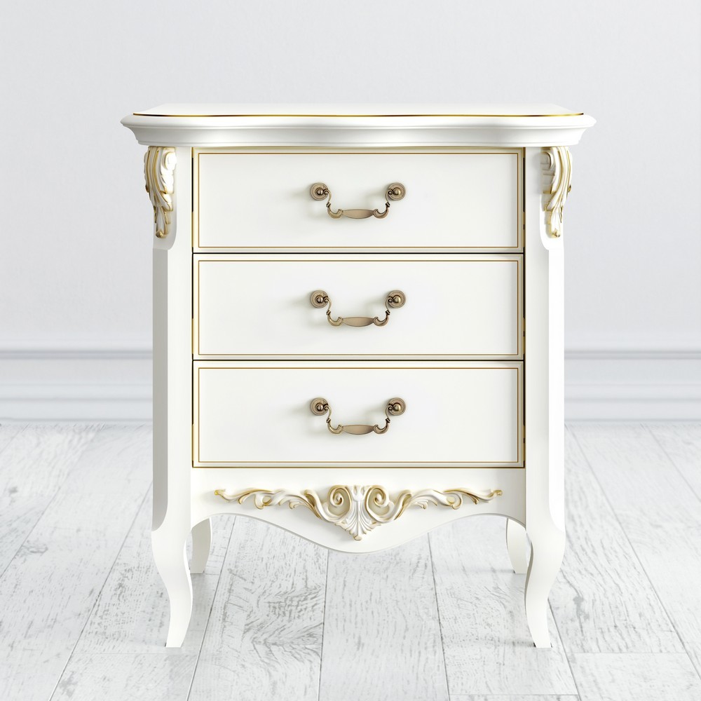 Прикроватная тумба 3 ящика 