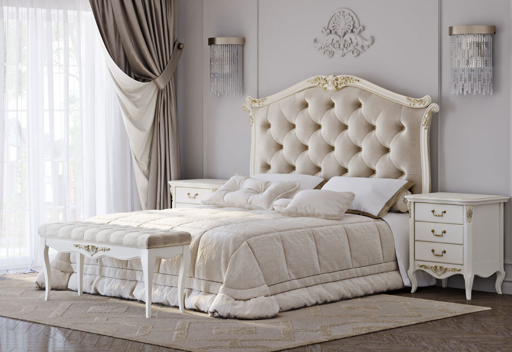 Кровать с мягким изголовьем 180*200 