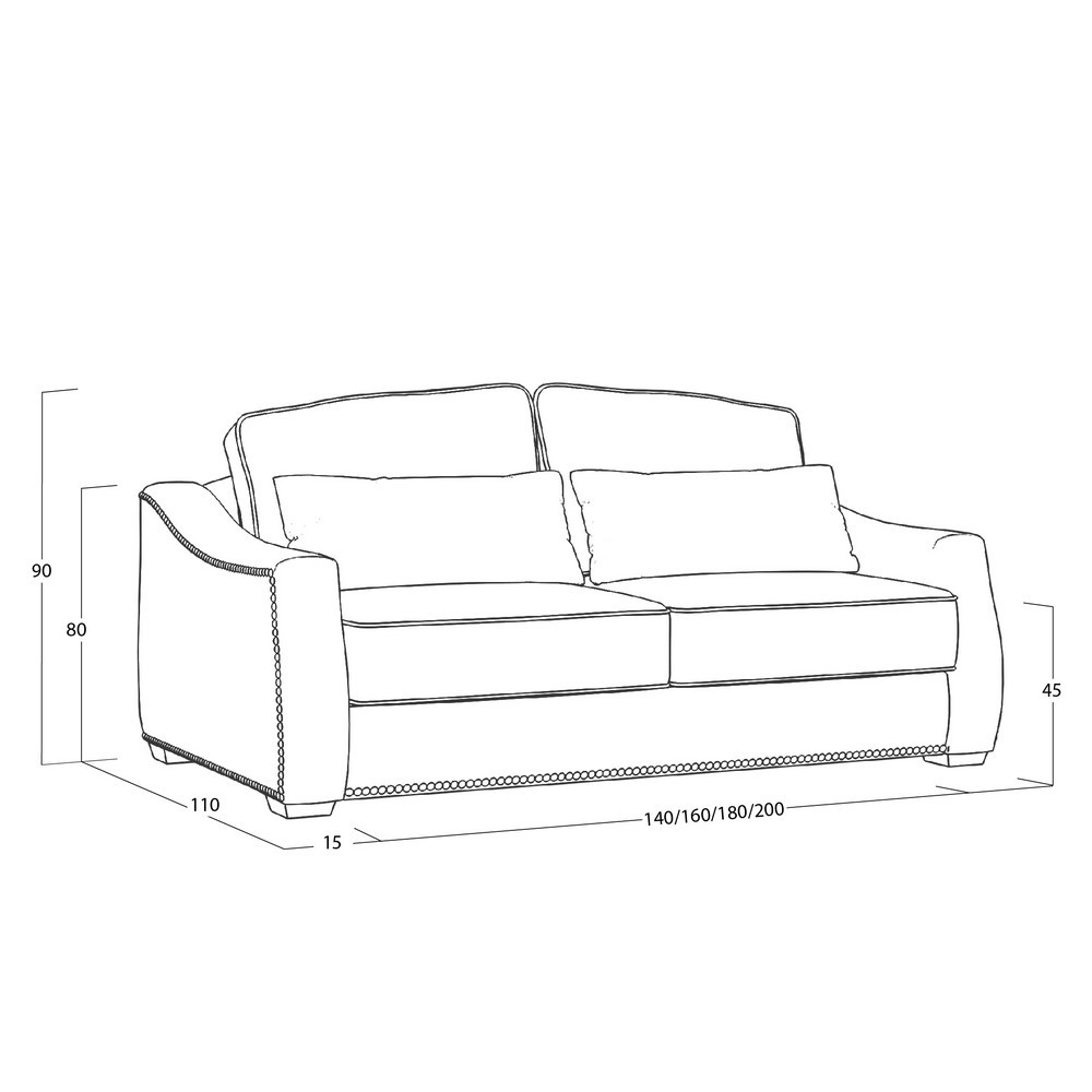 Диван Concerto (с механизмом) DCo-I-180-K03-B-0365