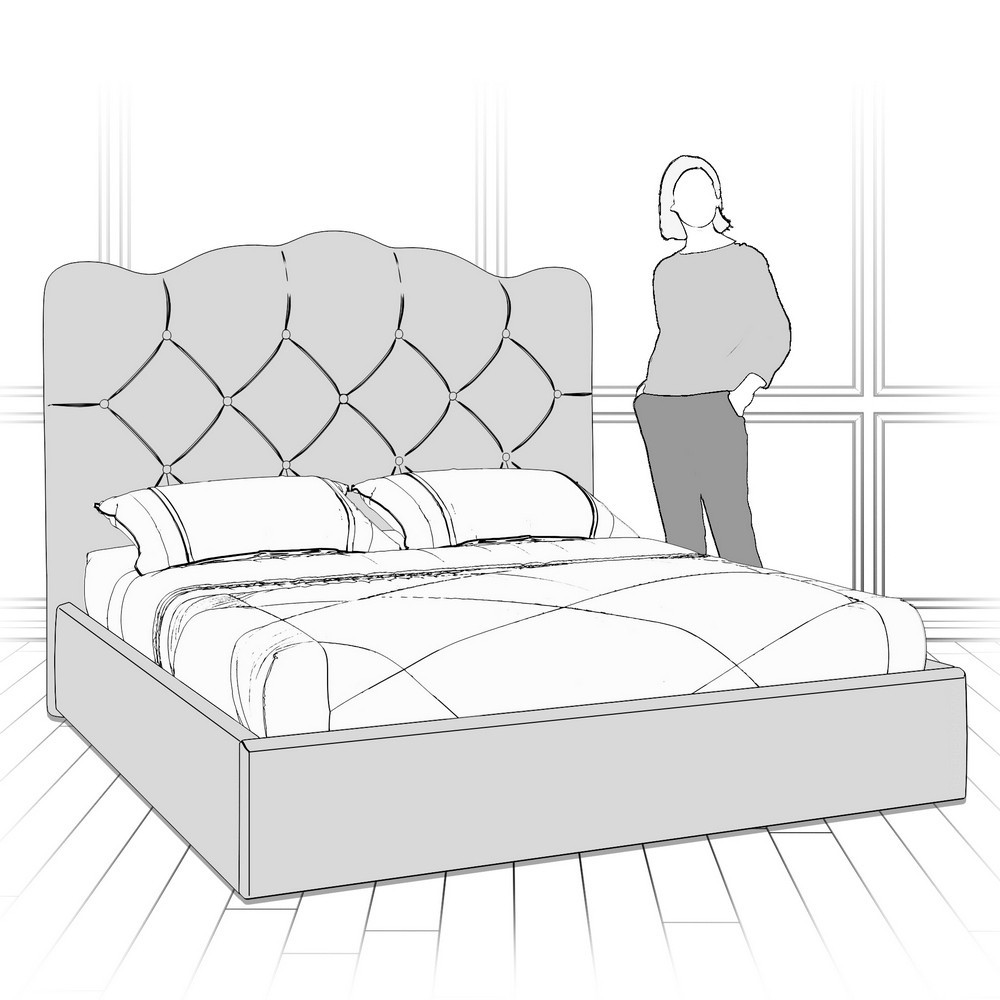 Кровать с подъемным механизмом K70-1200-B14