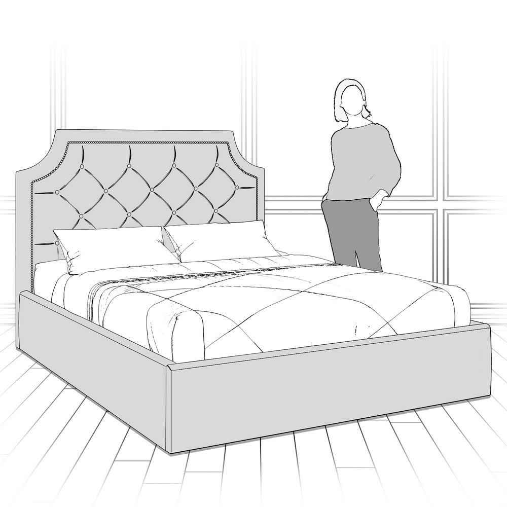 Кровать с подъемным механизмом K09Y-1200-G-B14