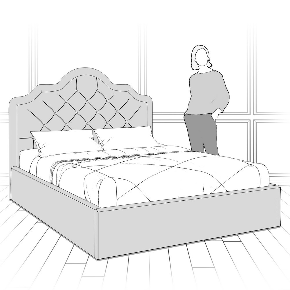 Кровать с подъемным механизмом K05Y-1600-B08