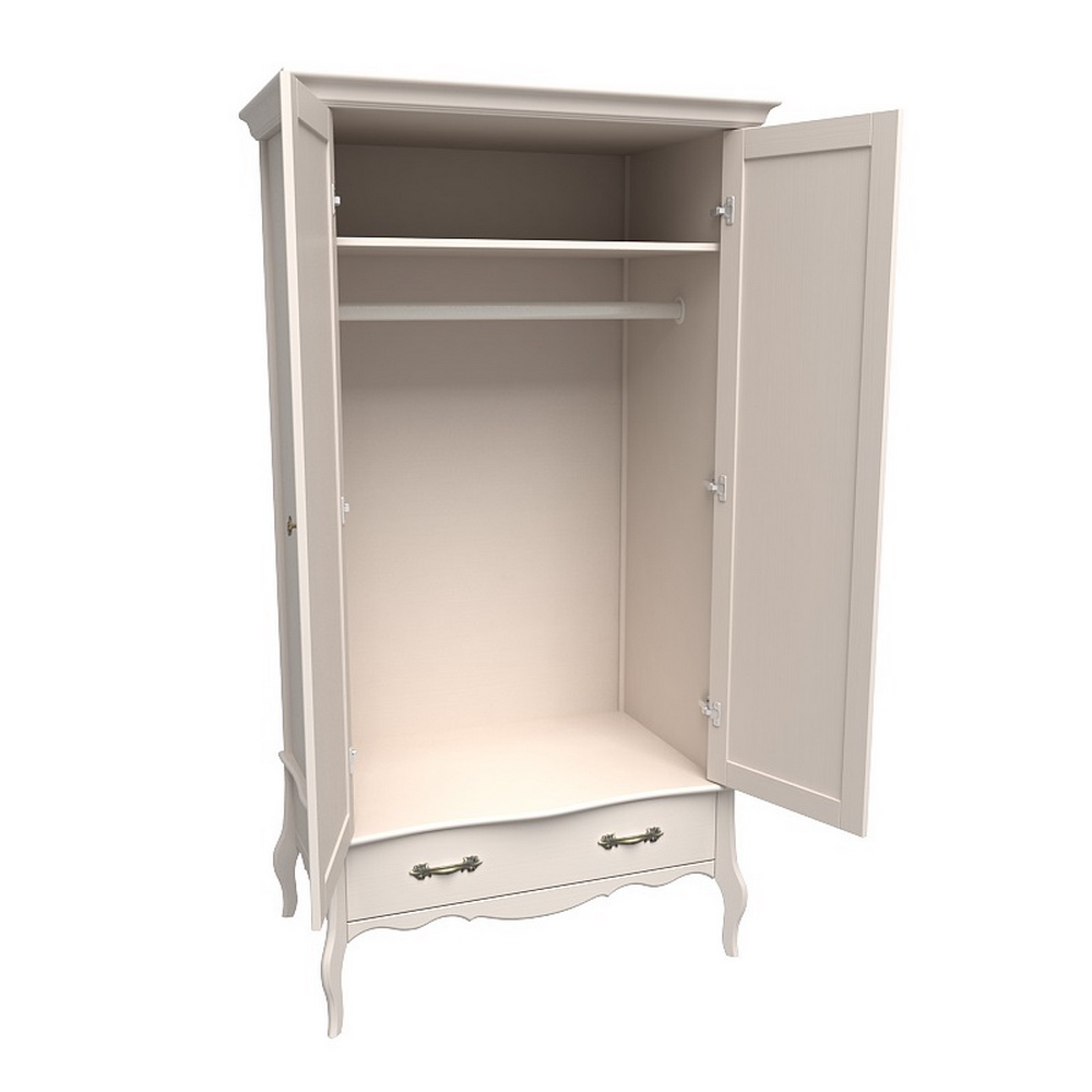   Шкаф массив сосны 2-дверный с зеркалом ЛеБо  