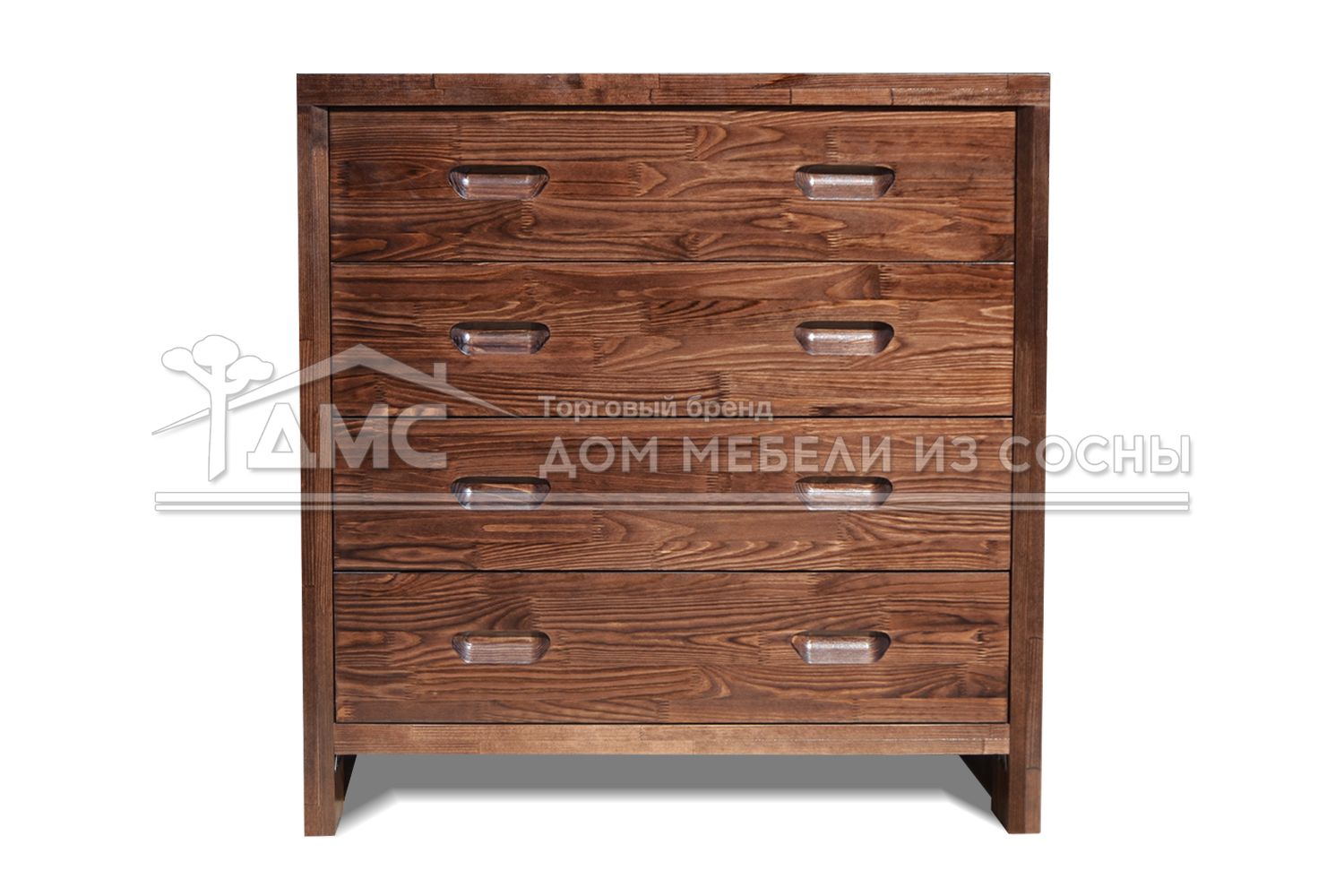 Комод из дерева Альба 4 ящика