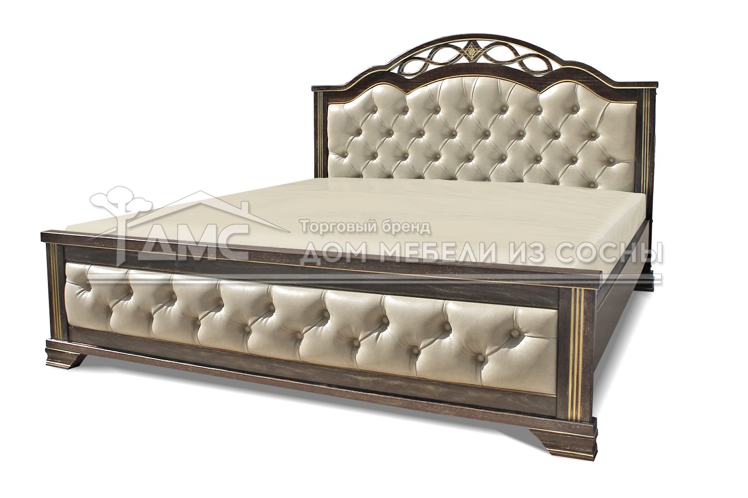 Кровать Камила с мягкой спинкой 2000х2000