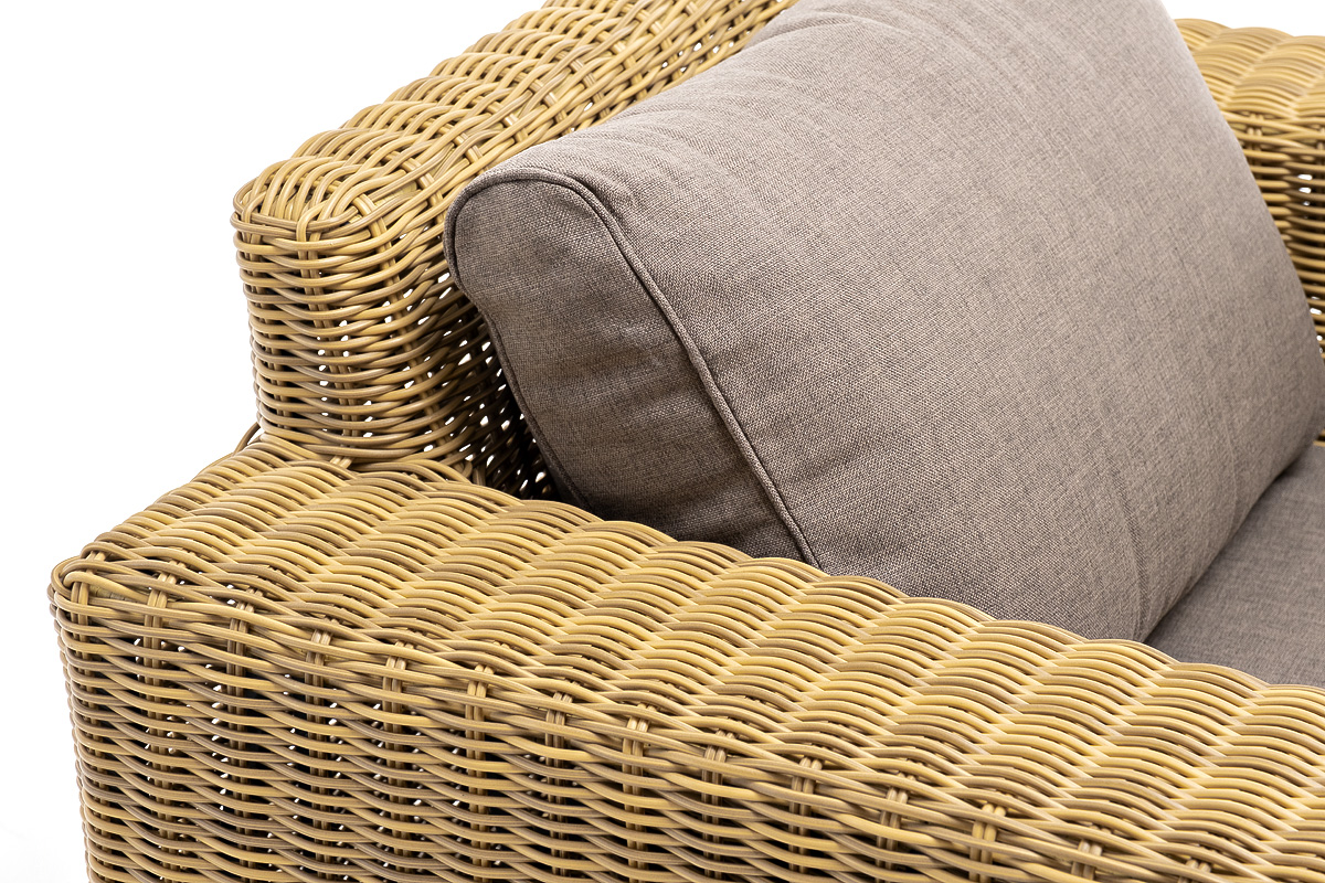 "Боналли" кресло из искусственного ротанга, цвет соломенный