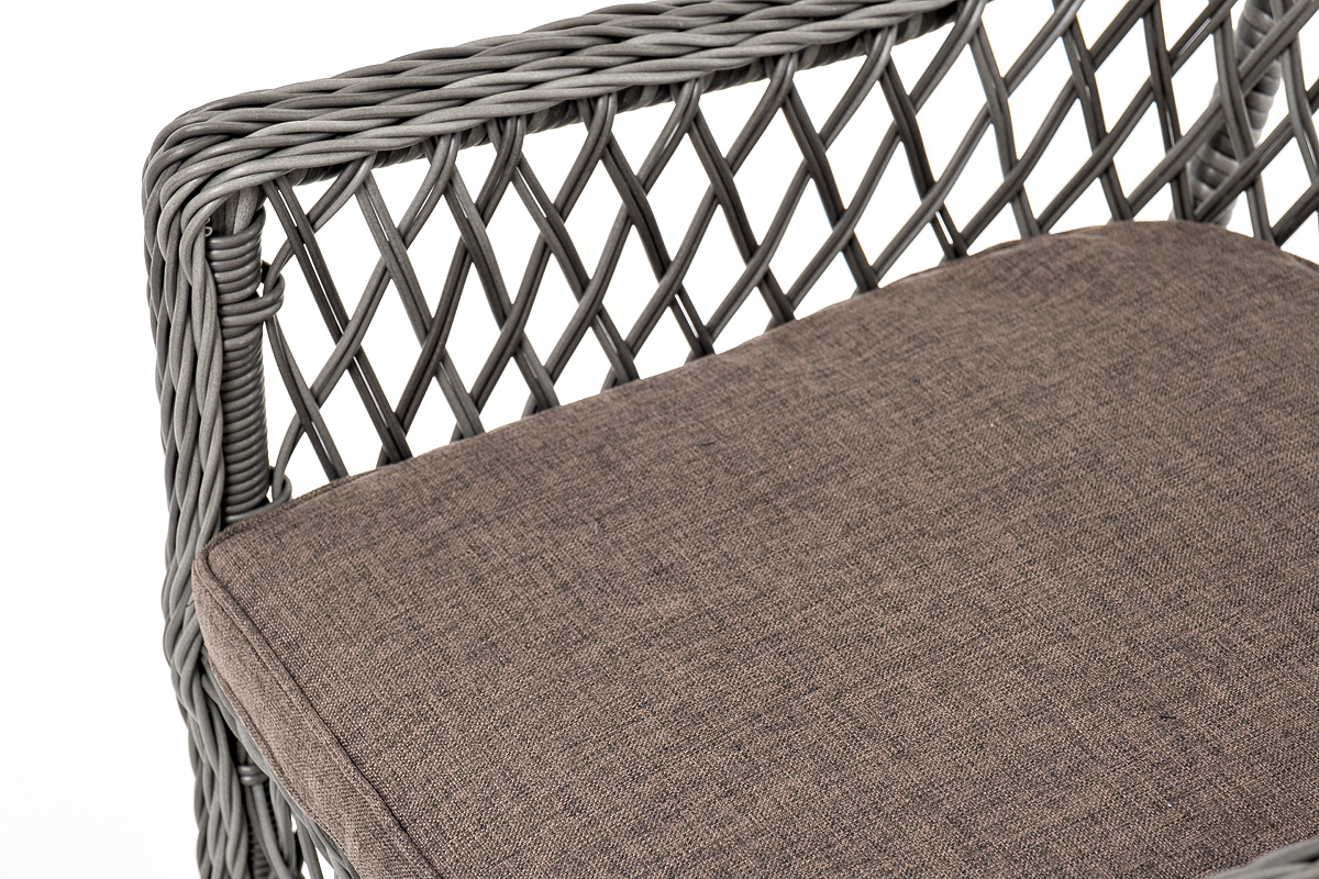 "Эспреззо–80 L" обеденная группа плетеная, цвет графит