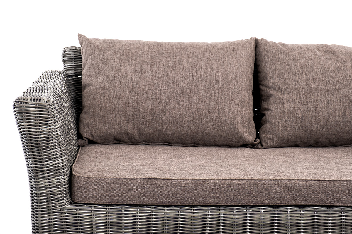 "Каприоли" лаунж-зона из искусственного ротанга, цвет графит