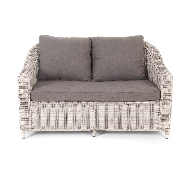 "Копаннини" диван из искусственного ротанга двухместный, цвет бежевый