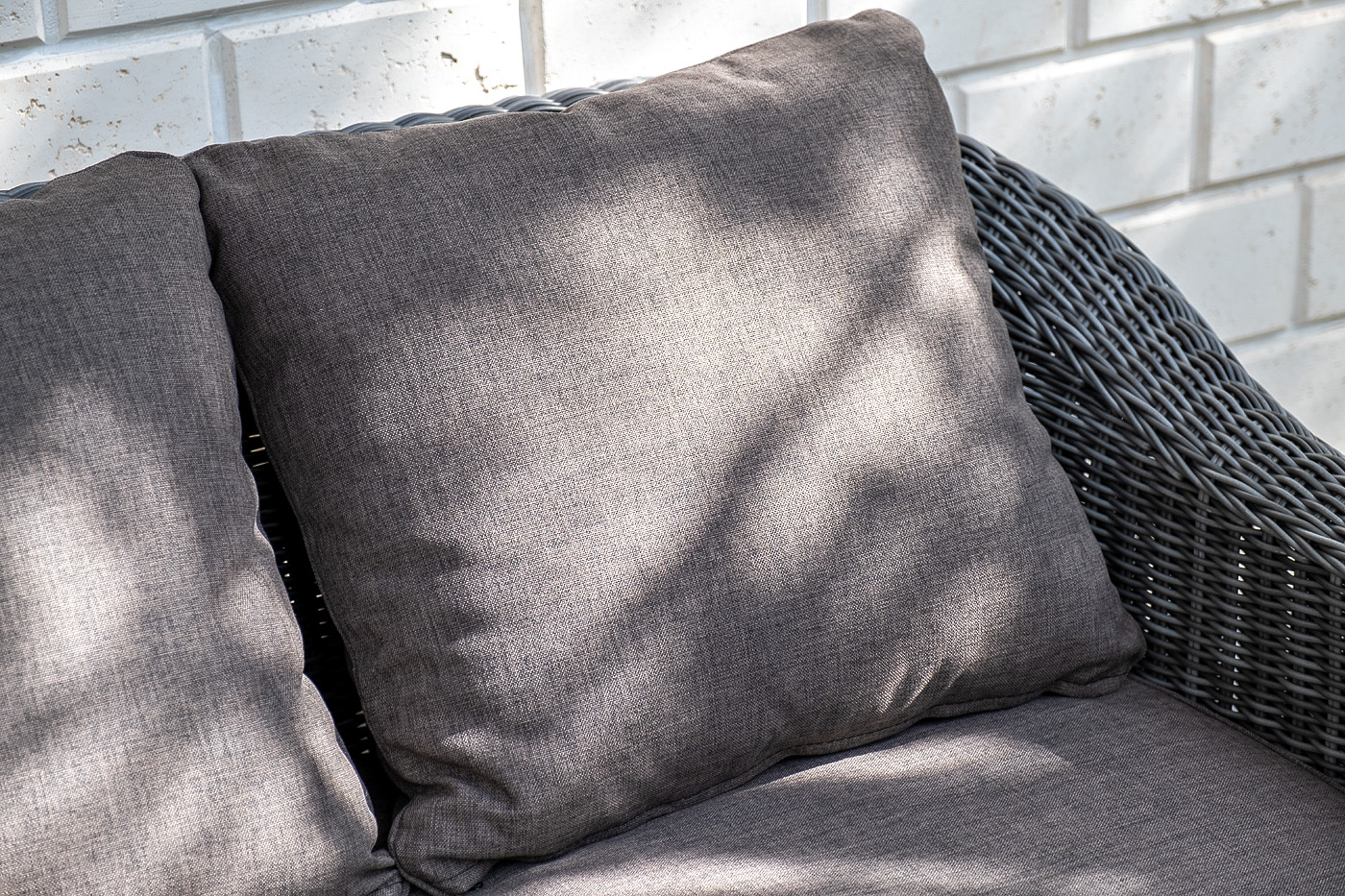 "Копаннини" диван из искусственного ротанга двухместный, цвет графит