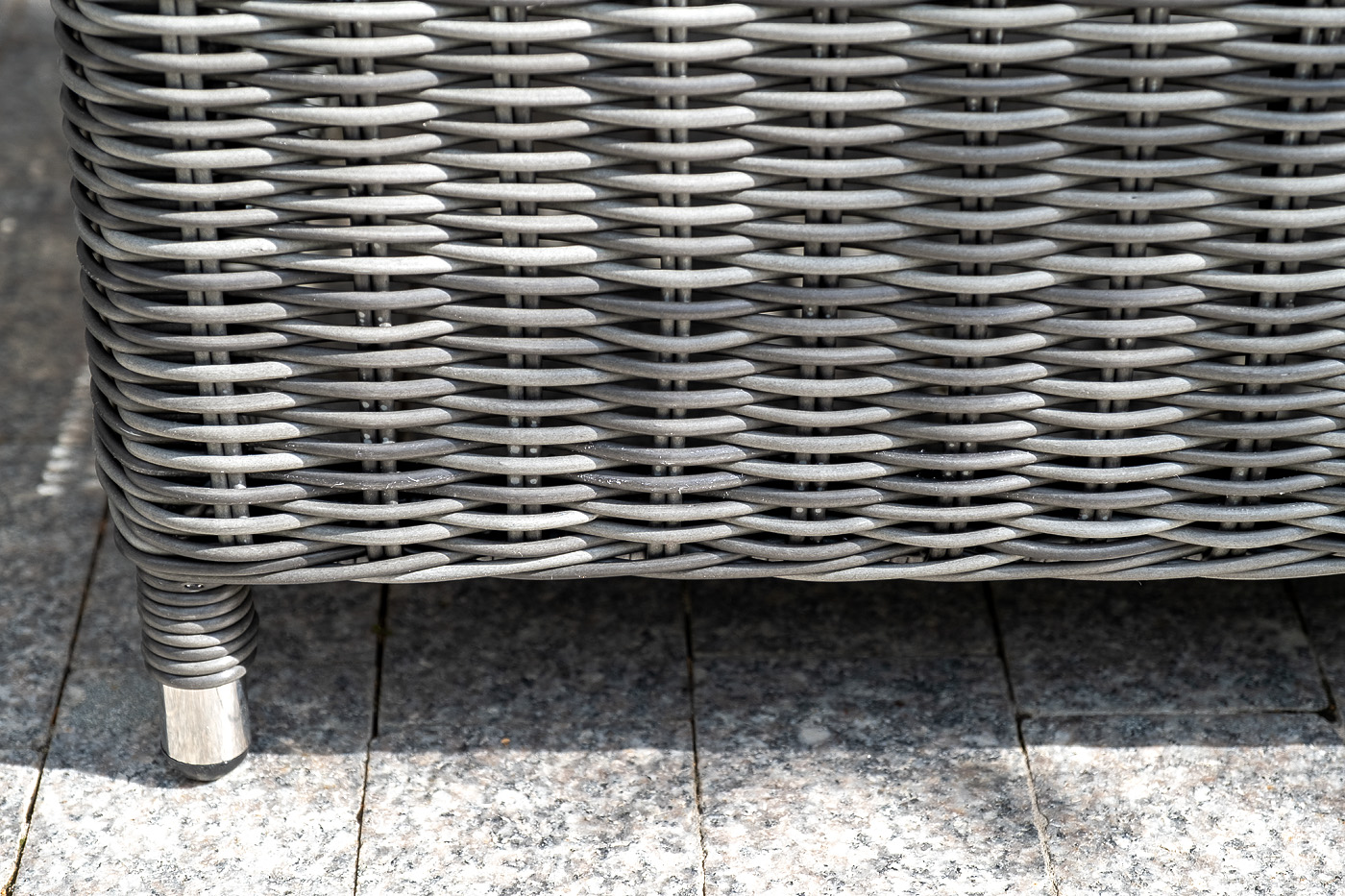 "Копаннини" диван из искусственного ротанга двухместный, цвет графит