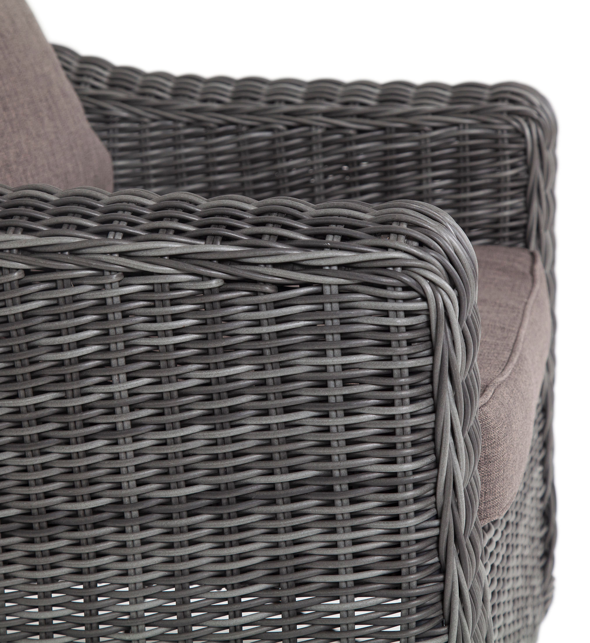 "Копаннини" кресло из искусственного ротанга, цвет графит