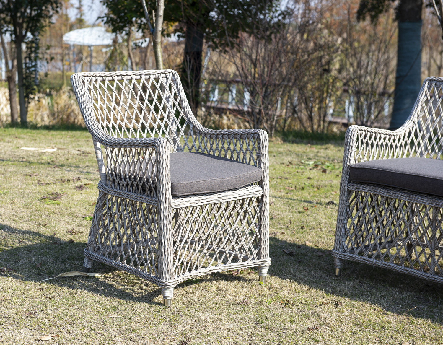 "Латтини" плетеное кресло из искусственного ротанга, цвет бежевый