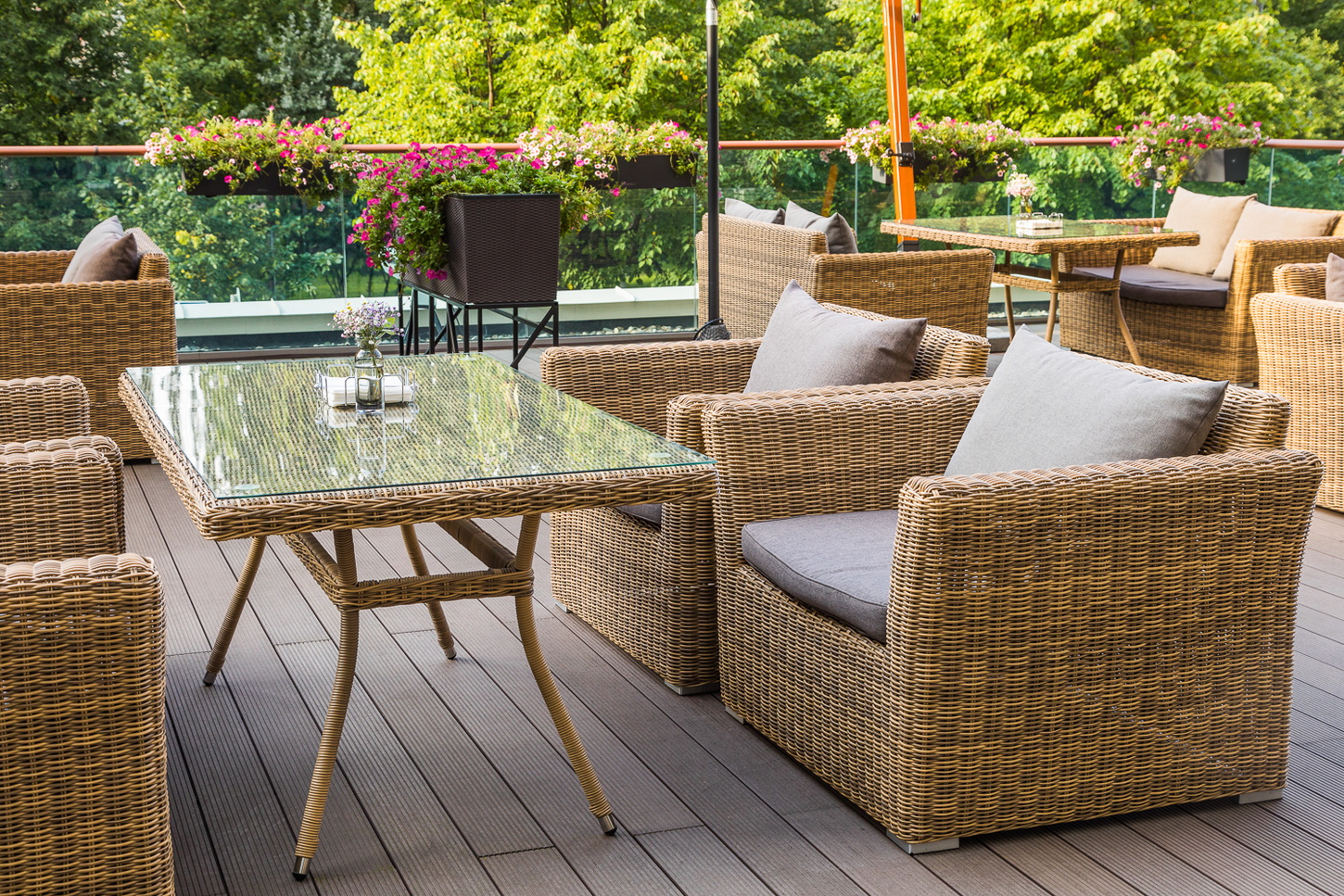 "Латтини" плетеный стол из искусственного ротанга 160х90см, цвет соломенный