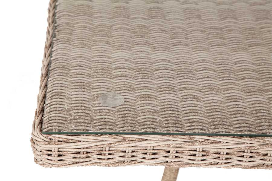 "Латтини" плетеный стол из искусственного ротанга 160х90см, цвет бежевый