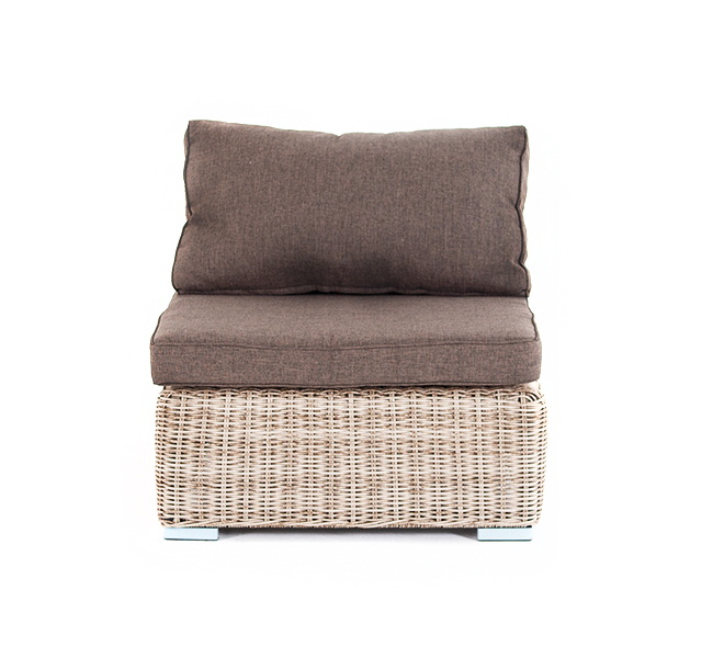 "Лунджи" модуль диванный прямой с подушками, цвет бежевый