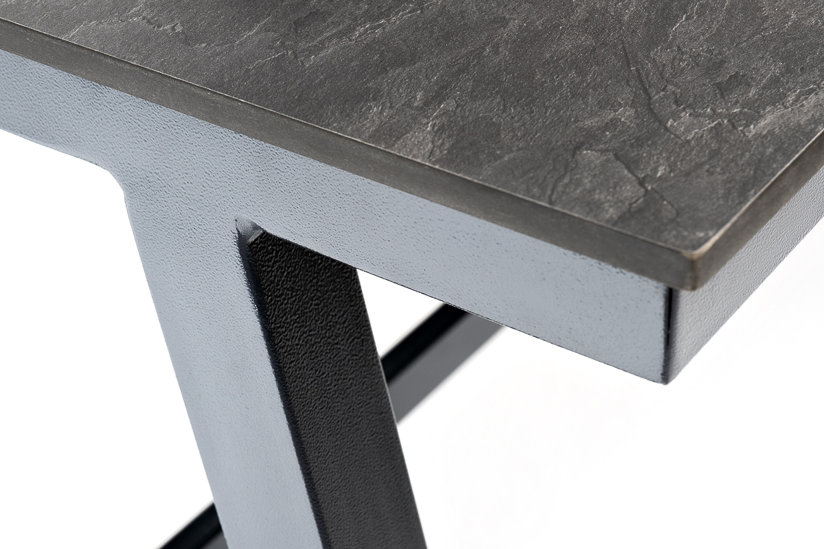 "Прио" стол из HPL 140х70см, H75, цвет столешницы "серый гранит"