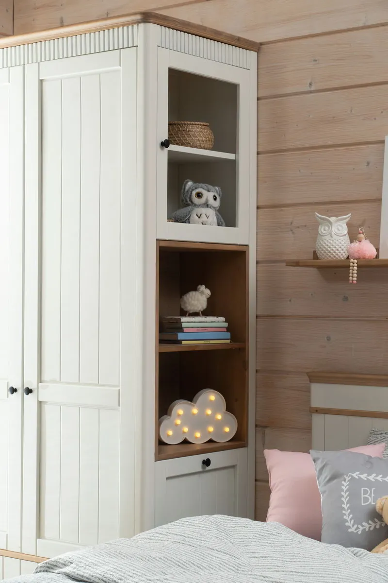 Шкаф 2 створчатый белый 2-ств Грета №3-140